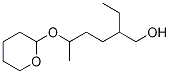 5-[(Tetrahydro-2H-pyran-2-yl)oxy]-2-ethyl-1-hexanol 结构式