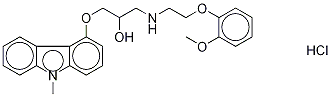 N-Methyl Carvedilol-d3 Hydrochloride Salt 结构式