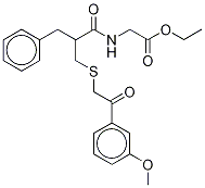 N-[2-[[[2-(3-Methoxyphenyl)-2-oxoethyl]thio]Methyl]-1-oxo-3-phenylpropyl]glycine DicyclohexylaMine Ethyl Ester 结构式