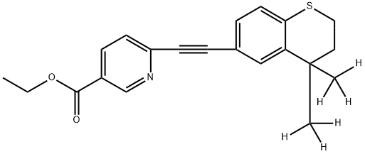 TAZAROTENE-D8 结构式