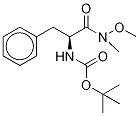 N-Boc-N-methoxy-N-methyl-L-phenyl-d5-alaninamide 结构式