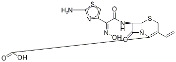 Cefdinir-15N2,13C 结构式