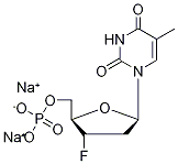 3’-Deoxy-3’-fluorothymidine-5’-monophosphate Disodium Salt 结构式