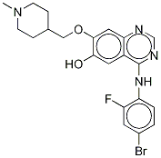 O-DeMethyl Vandetanib-d4 结构式