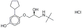 (S)-4-Hydroxy Penbutolol-d9 Hydrochloride 结构式