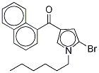 1-Hexyl-2-broMo-4-(1-naphthoyl)pyrrole 结构式