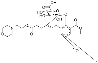 Mycophenolate Mofetil β-D-O-Glucuronide 结构式