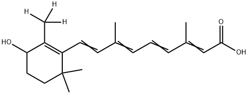 RAC4-HYDROXY-9-CIS-RETINOICACID-D3 结构式