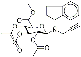 Rasagiline tri-O-Acetyl-N-β-D-glucuronide Methyl Ester 结构式