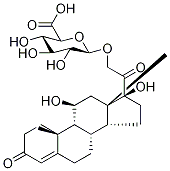 11β,17-Dihydroxy-3,20-dioxopregn-4-en-21 结构式