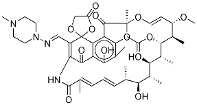 3-[(4-Methyl-1-piperazinylliMino)Methyl] RifaMycin O 结构式