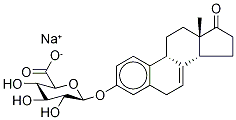 17-Oxoestra-1,3,5(10),7-tetraen-3-yl-d4 β-D-Glucopyranosiduronic Acid MonosodiuM Salt 结构式