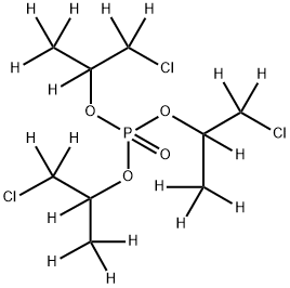 Tris(1-chloro-2-propyl) Phosphate-d18 结构式