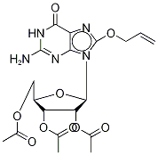 Tri-O-acetyl-8-(allyloxy)guanosine 结构式