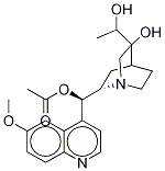 10,11-Dihydro-6’-methoxycinchonan-3,9,10-triol 9-Acetate 结构式