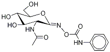 (E)-O-(2-Acetamido-2-deoxy-D-glucopyranosylidene)amino N-Phenyl-d5-carbamate 结构式