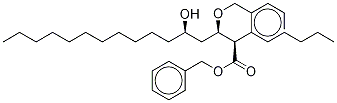 Benzyl (2R,3S,5S)-2-Hexyl-3-benzyloxy-5-hydroxyhexadecanoate 结构式