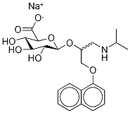 rac Propranolol-d7 -D-Glucuronide Sodium Salt 结构式