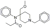 1-Benzyl-4-[N-(1-propanoyl)-N-phenylamino]-4-methoxymethylpiperidine-d3 结构式