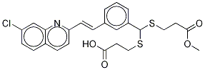 (E)-3-[[[(2-Carboxyethyl)thio][3-[2-(7-chloro-2-quinolinyl)ethenyl]phenyl]methyl]thio]propanoic Acid 1-Methyl Ester 结构式