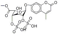 4-Methylumbelliferyl α-L-Idopyranosiduronic Acid Methyl Ester 2,4-Disulfate
 结构式