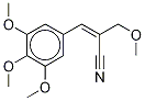 α-(3,4,5-Trimethoxybenzylidene)-β-methoxypropylnitrile-d3 结构式