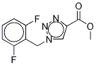 1-(2,6-Difluorobenzyl)-1H-1,2,3-triazole-4-carboxylic Acid Methyl Ester-d2 结构式