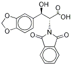 1,3-Benzodioxole-N-phthaliMido DL-threo-Droxidopa-13C2,15N 结构式