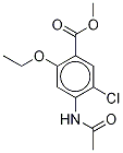 4-AcetaMido-5-chloro-2-ethoxy-benzoic Acid Methyl Ester-d5 结构式