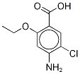 4-AMino-5-chloro-2-ethoxybenzoic Acid-d5 结构式