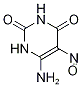 6-AMino-5-nitrosouracil-13C2 结构式