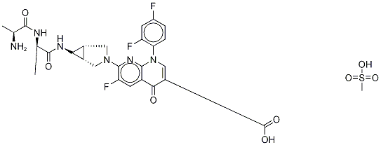 Alatrofloxacin-d4 Mesylate 结构式