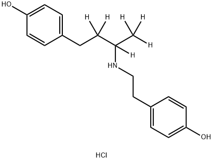 DEHYDROXYRACTOPAMINE-D6(MAJOR)HYDROCHLORIDESALT 结构式