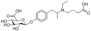 O-DesMethyl Mebeverine Acid O-β-D-Glucuronide 结构式
