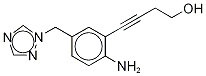 2-(1-Hydroxy-3-butynyl)-4-(1,2,4-triazolylMethyl)aniline 结构式