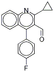 2-Cyclopropyl-4-(4-fluorophenyl)-3-quinoline-d5 3-Aldehyde 结构式