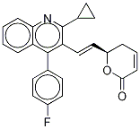 4-Dehydroxy-3-dehydro-pitavastatin-d5 Lactone 结构式