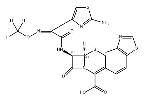 头孢妥仑-D3 结构式