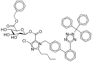 N-Trityl Losartan β-D-glucuronic Acid Methyl Ester
(N1, N2 Mixture) 结构式