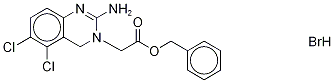2-AMino-5,6-dichloro-3(4H)-quinazoline Acetic Acid Benzyl Ester HydrobroMide 结构式