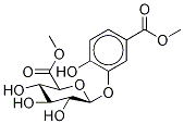 5-Carboxy-2-hydroxyphenyl β-D-Glucopyranosiduronic Acid DiMethyl Diester 结构式