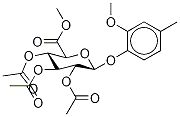 4-BroMo-2-Methoxyphenyl β-D-Glucopyranosiduronic Acid Triacetate Methyl Ester 结构式