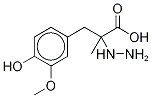 α-Hydrazino-4-hydroxy-3-Methoxy-α-MethylhydrocinnaMic Acid-d5 结构式