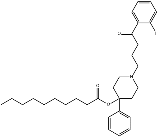 4-Defluoro-2-fluoro Haloperidol Decanoate  结构式