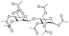Acetyl 2,3,6-Tri-O-acetyl-4-O-(2,3,4,6-tetra-o-acetyl-D-mannopyranosyl)-D-glucopyranoside 结构式