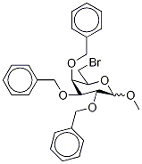 Methyl 2,3,4,-Tri-O-benzyl-6-bromo-6-deoxy-D-galactopyranoside 结构式