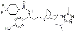 4-Hydroxyphenyl Maraviroc-d6 结构式