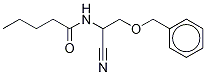 3-Benzyloxy-α-(N-butyryl-d3)-aminopropionitrile 结构式