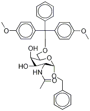 Benzyl 2-Acetamido-2-deoxy-6-dimethoxytrityl-α-D-galactopyranoside 结构式