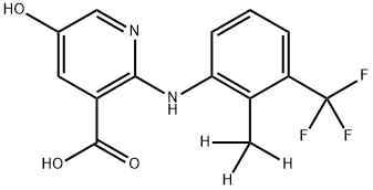 5-羟基氟尼辛-D3 结构式